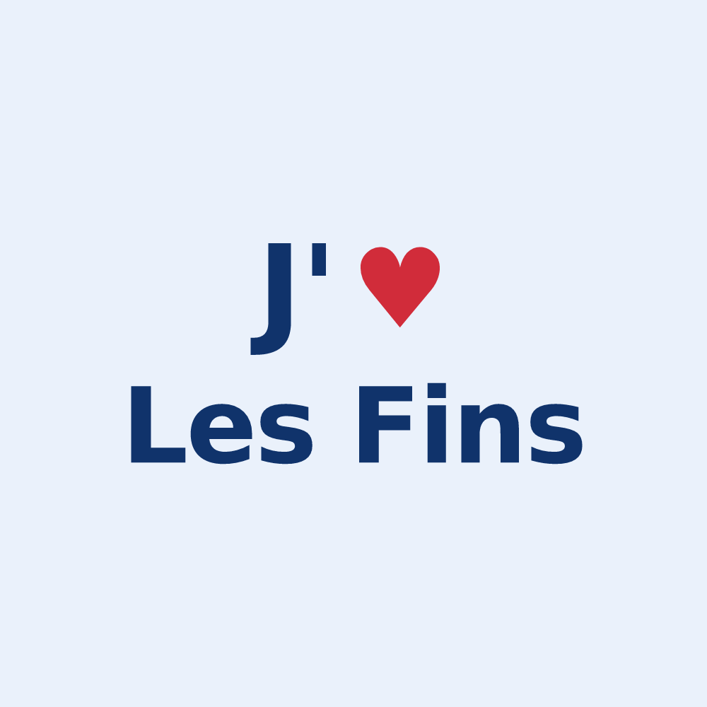 Sticker personnalisé Les Fins — design J'aime Les Fins
