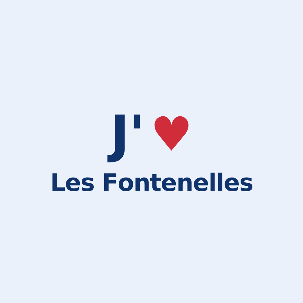 Sticker personnalisé Les Fontenelles — design J'aime Les Fontenelles
