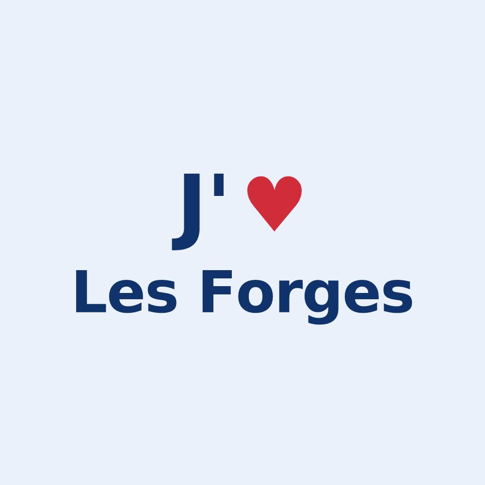 Sticker personnalisé Les Forges — design J'aime Les Forges