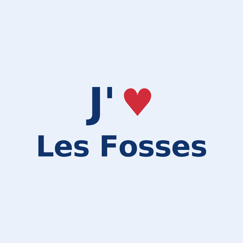 Sticker personnalisé Les Fosses — design J'aime Les Fosses