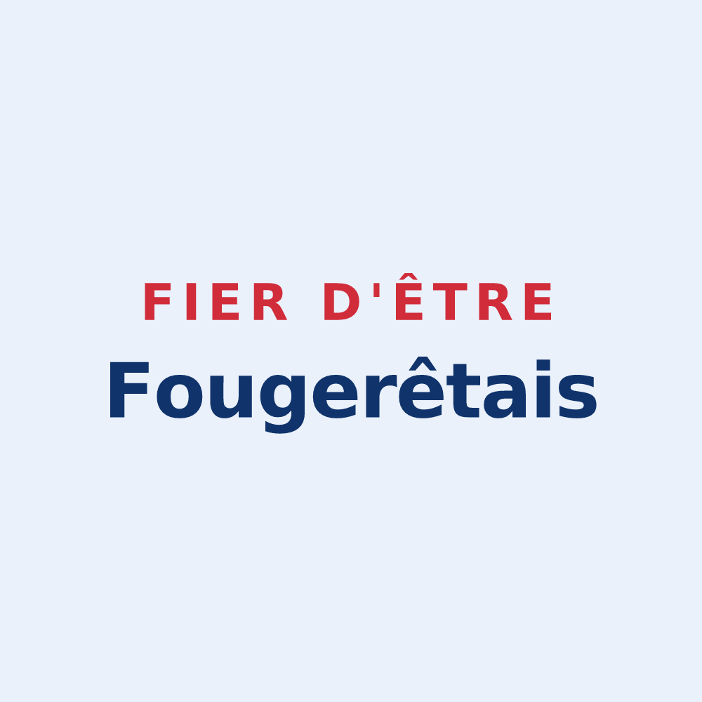 Sticker « Fier d'être Fougerêtais » — design pour Les Fougerêts