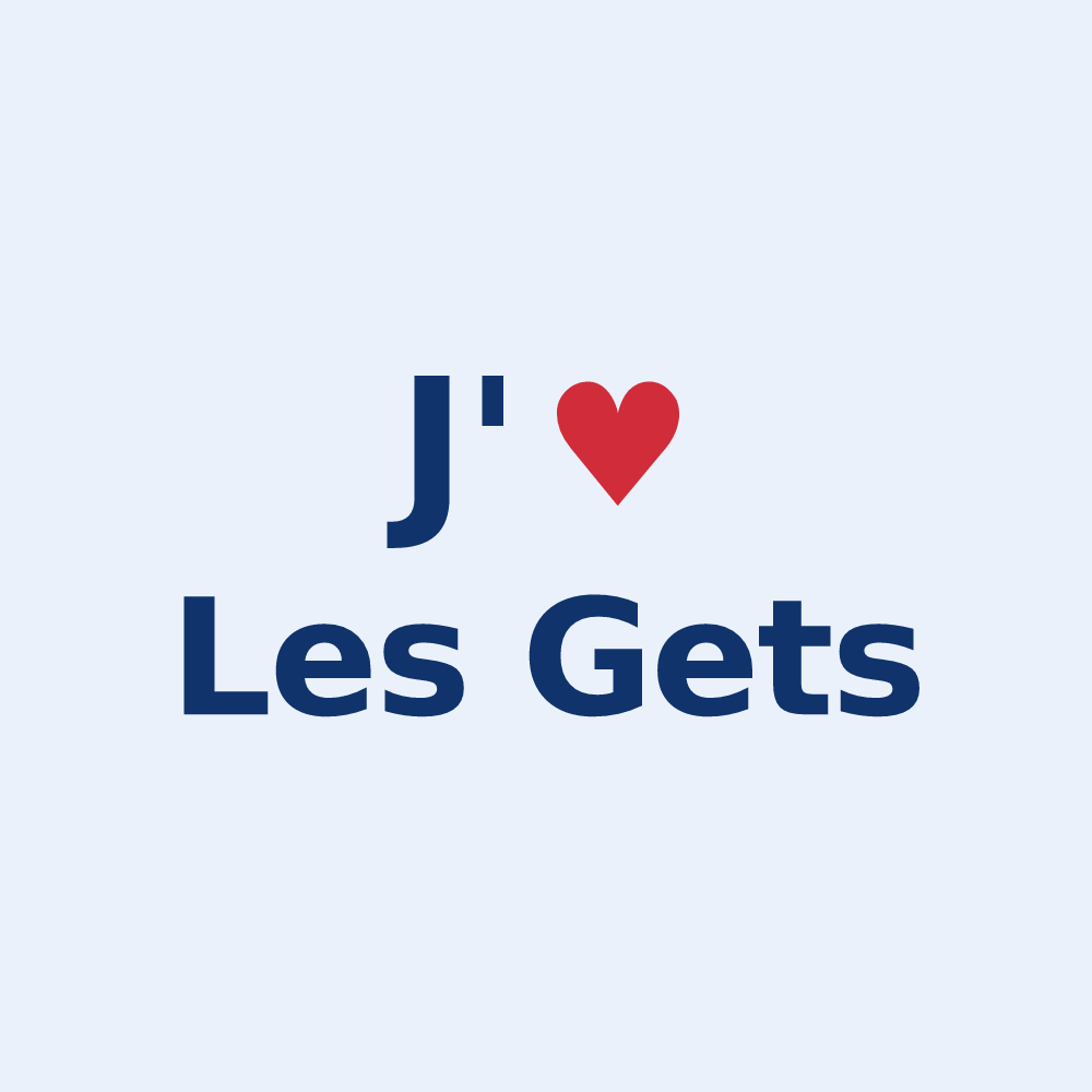 Sticker personnalisé Les Gets — design J'aime Les Gets