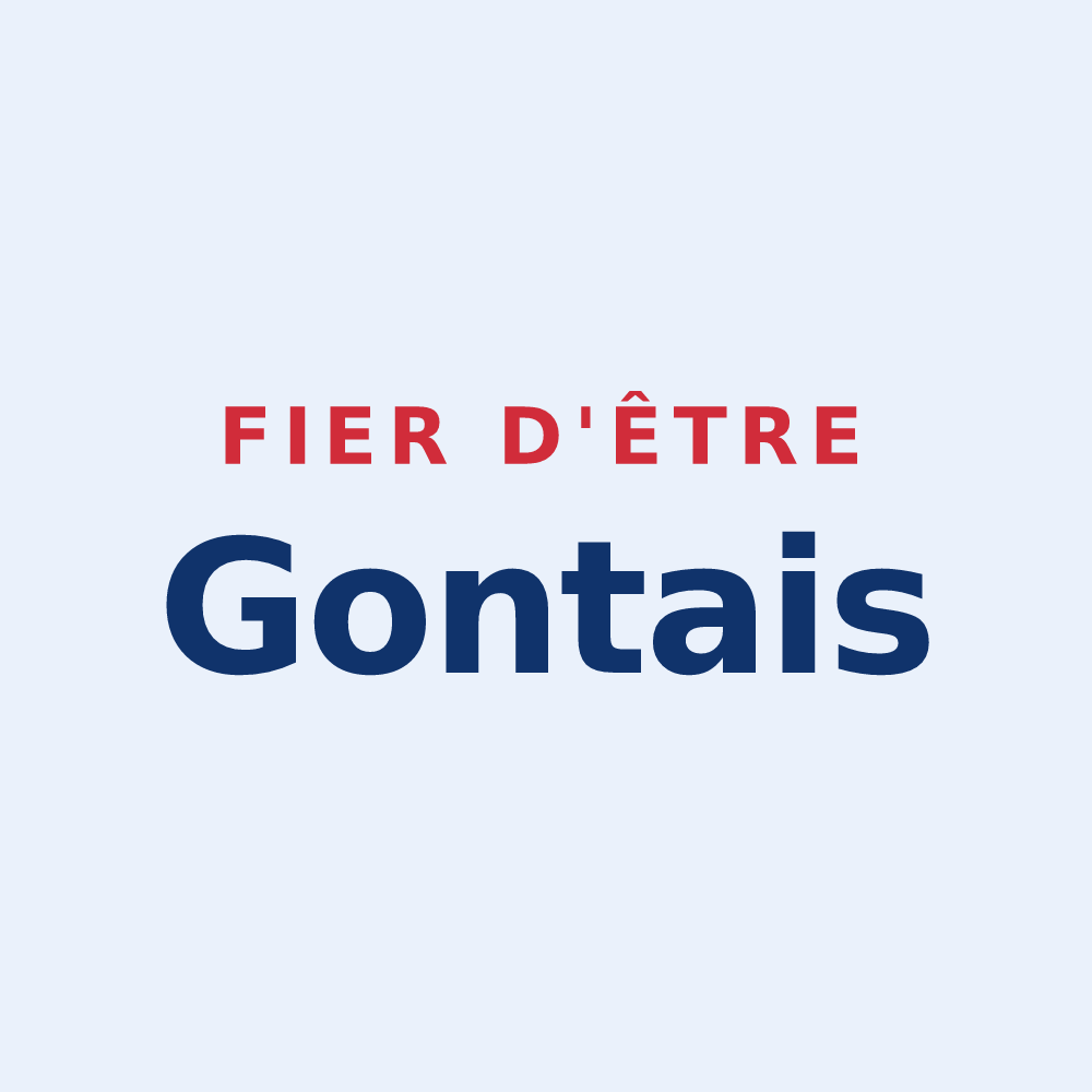 Sticker « Fier d'être Gontais » — design pour Les Gonds