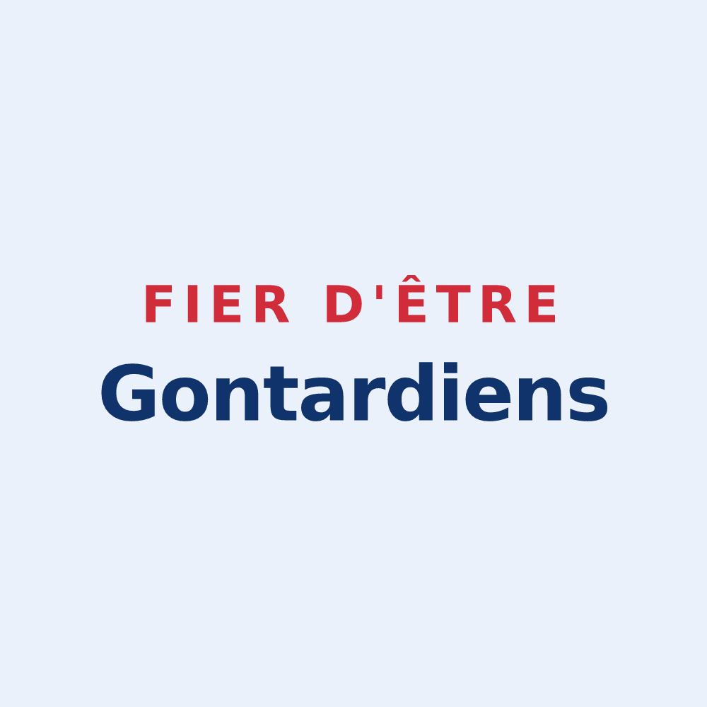 Sticker « Fier d'être Gontardiens » — design pour Les Granges-Gontardes