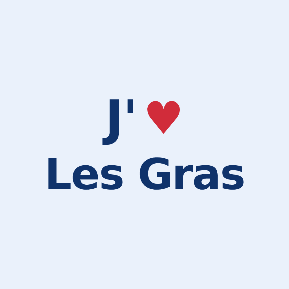 Sticker personnalisé Les Gras — design J'aime Les Gras