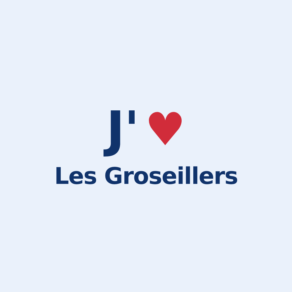 Sticker personnalisé Les Groseillers — design J'aime Les Groseillers