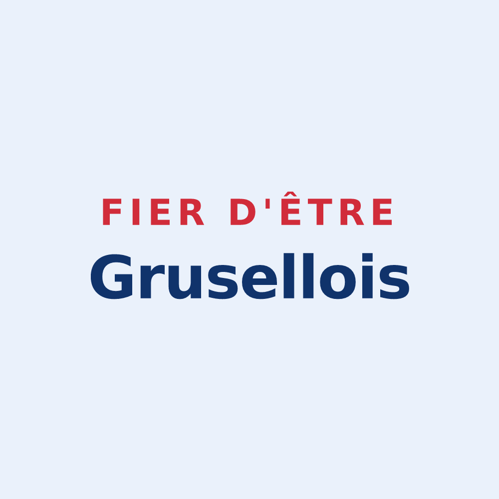 Sticker « Fier d'être Grusellois » — design pour Les Groseillers
