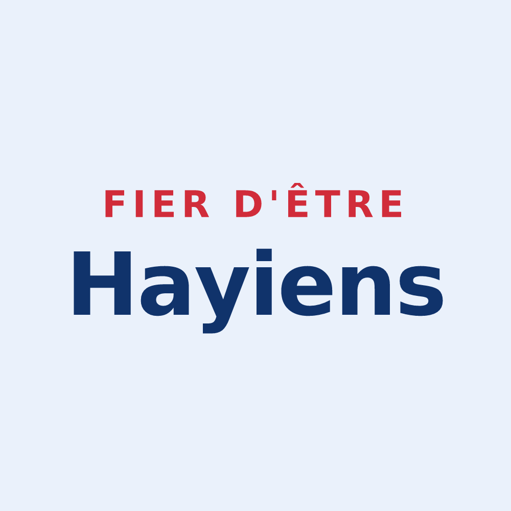 Sticker « Fier d'être Hayiens » — design pour Les Hayes