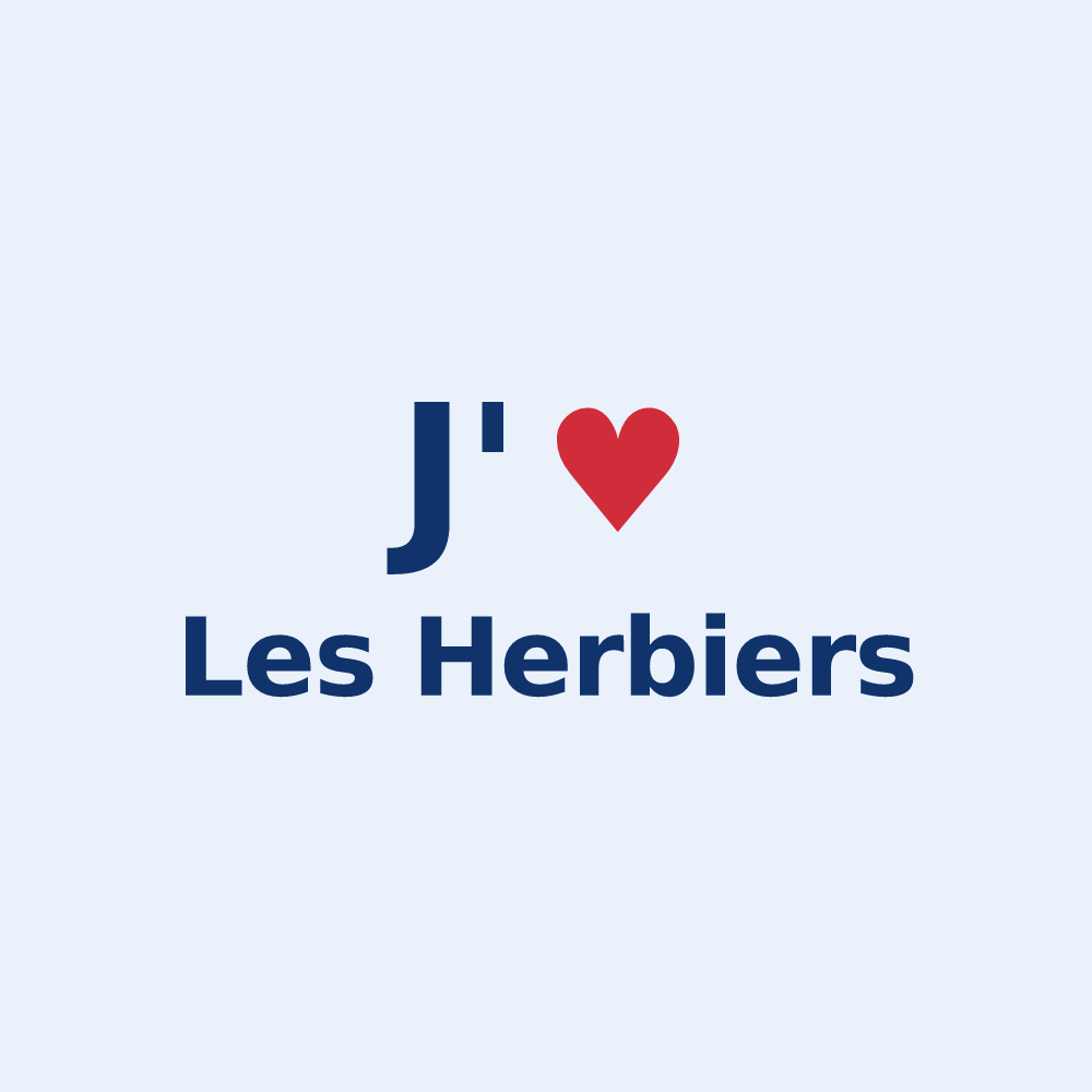 Sticker personnalisé Les Herbiers — design J'aime Les Herbiers