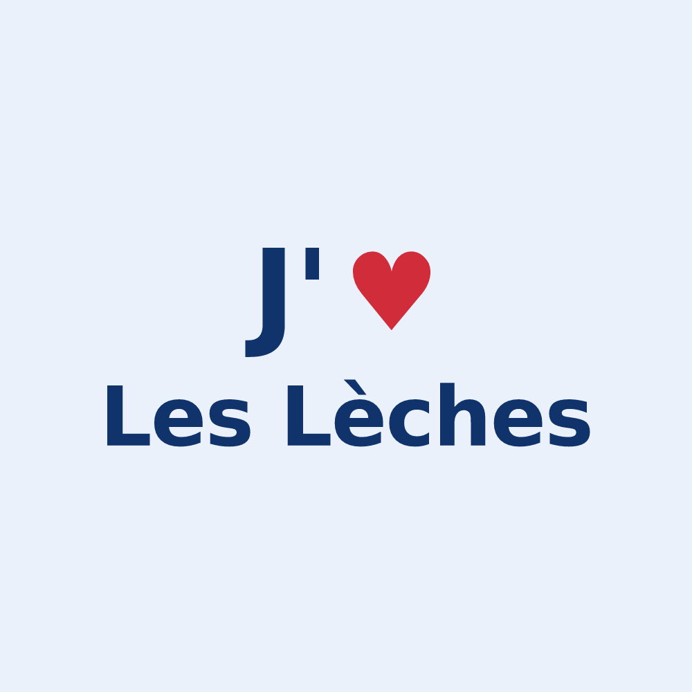 Sticker personnalisé Les Lèches — design J'aime Les Lèches