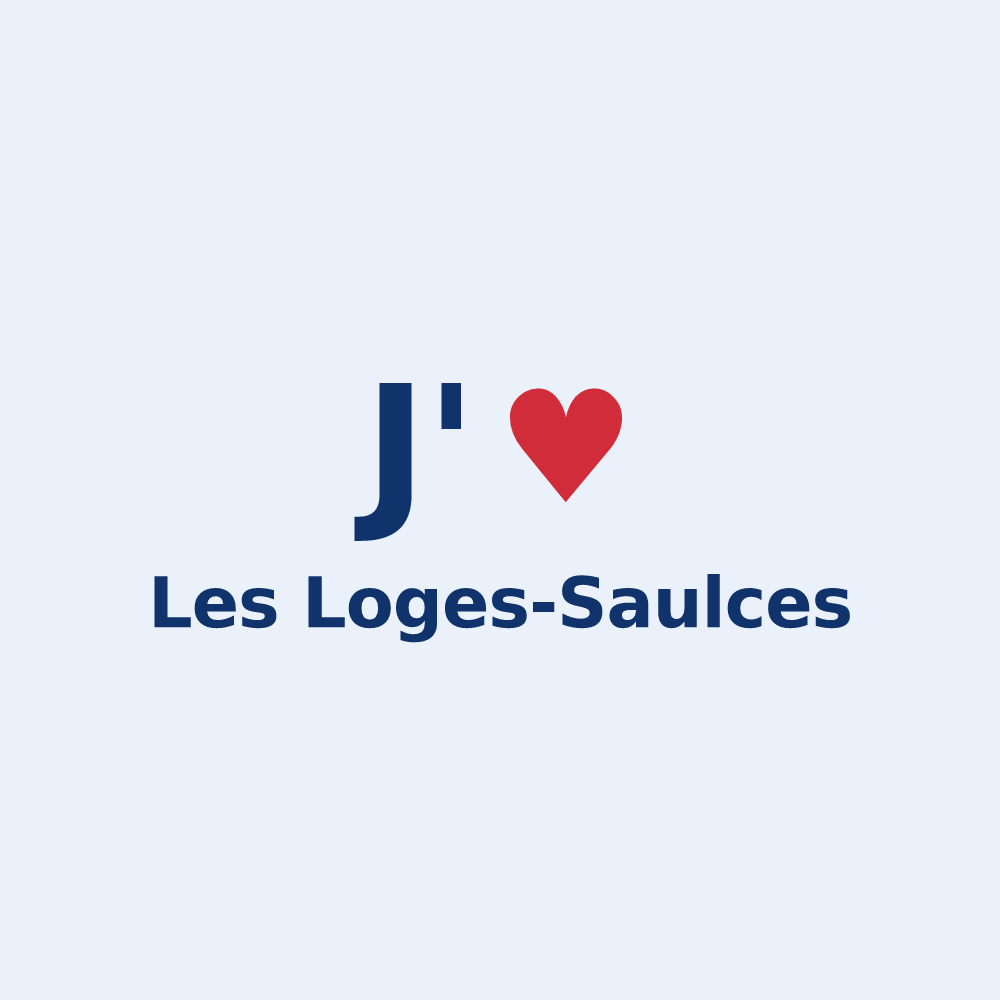 Sticker personnalisé Les Loges-Saulces — design J'aime Les Loges-Saulces