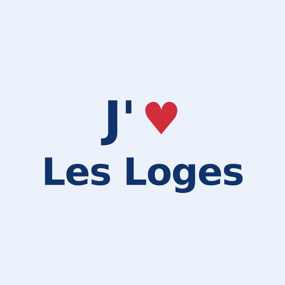 Sticker personnalisé Les Loges — design J'aime Les Loges