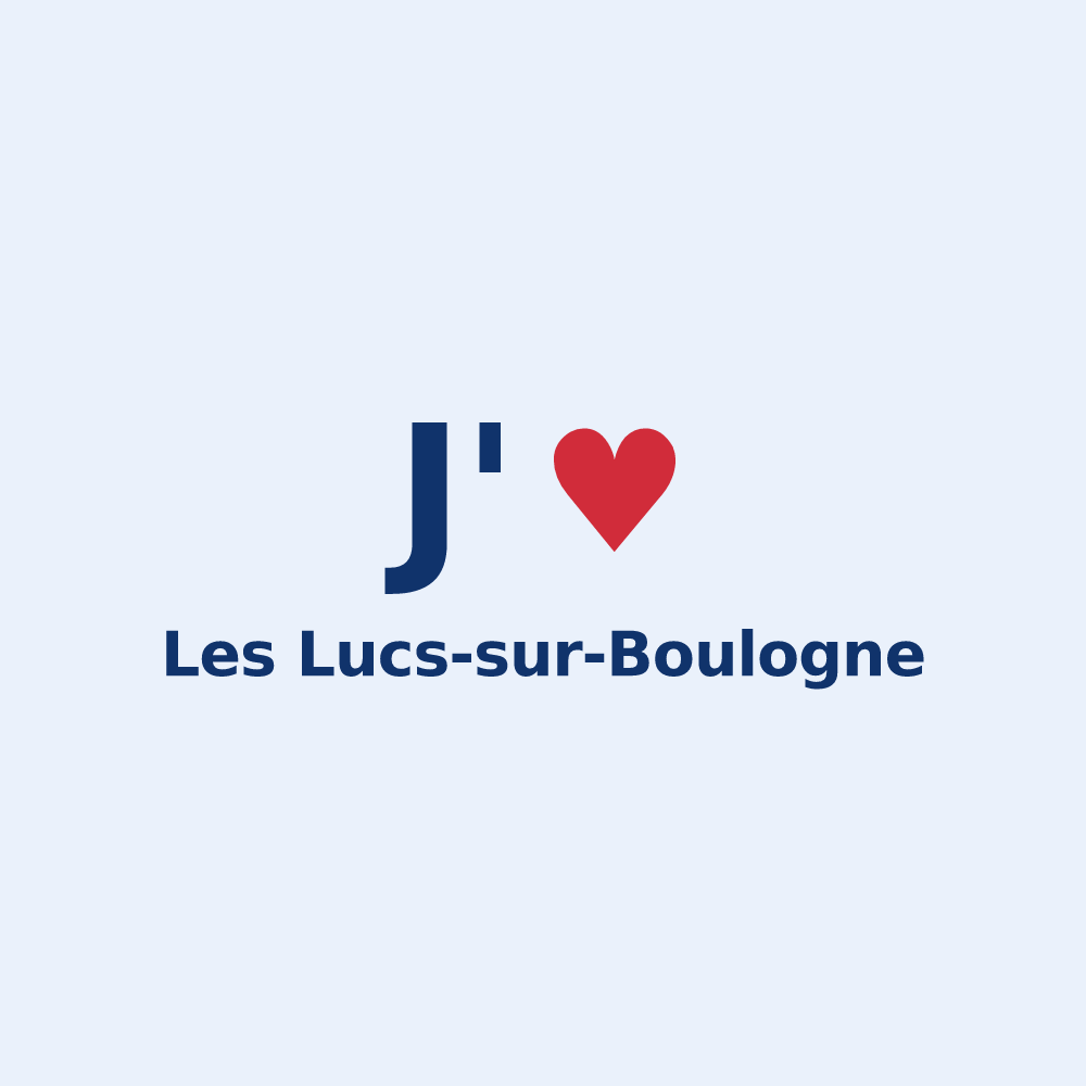 Sticker personnalisé Les Lucs-sur-Boulogne — design J'aime Les Lucs-sur-Boulogne