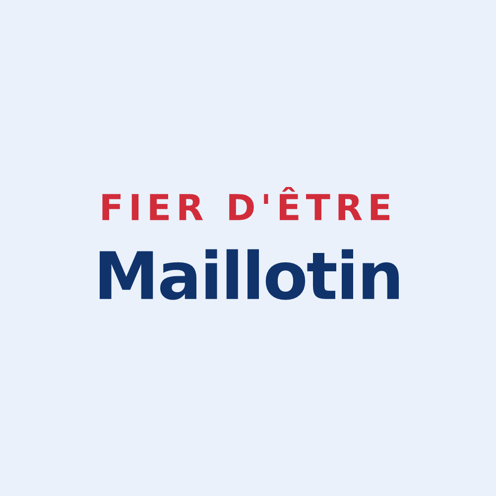 Sticker « Fier d'être Maillotin » — design pour Les Maillys