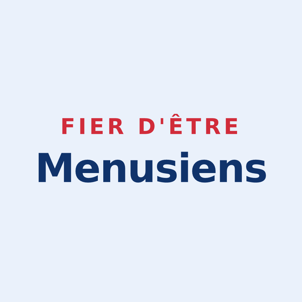 Sticker « Fier d'être Menusiens » — design pour Les Menus