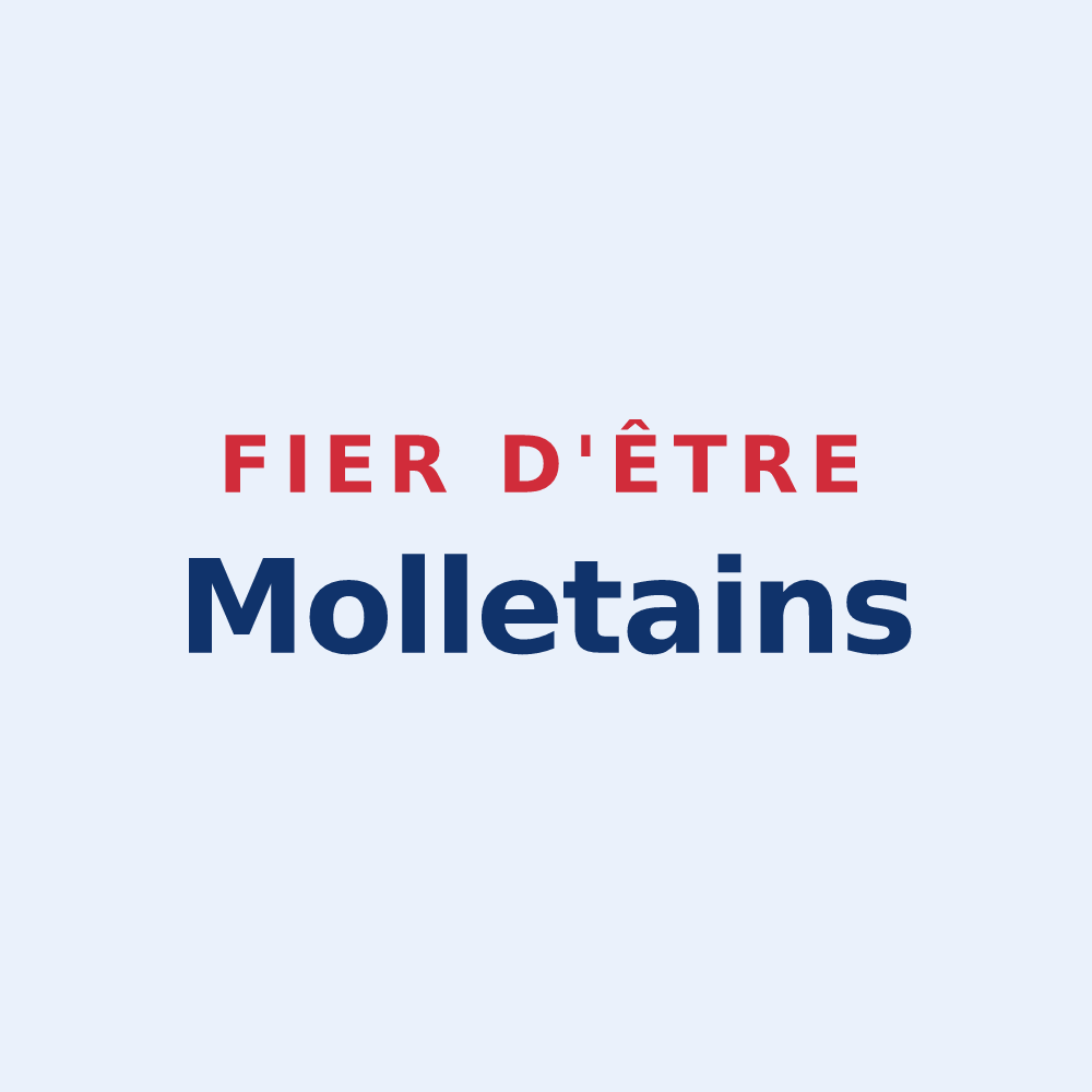 Sticker « Fier d'être Molletains » — design pour Les Mollettes