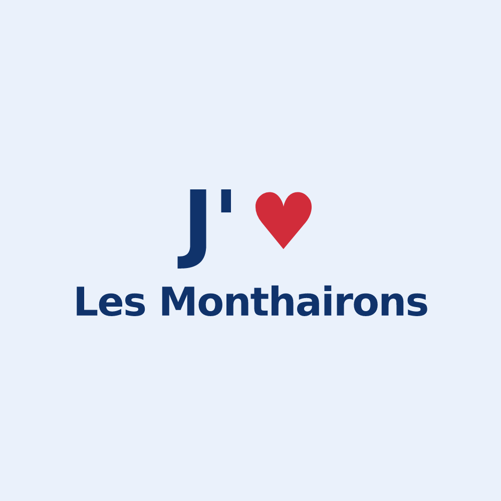 Sticker personnalisé Les Monthairons — design J'aime Les Monthairons