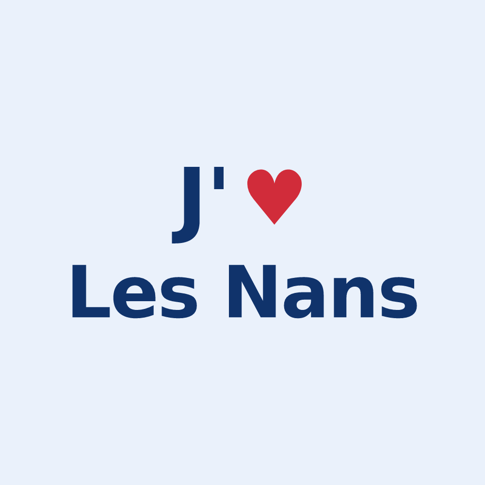 Sticker personnalisé Les Nans — design J'aime Les Nans
