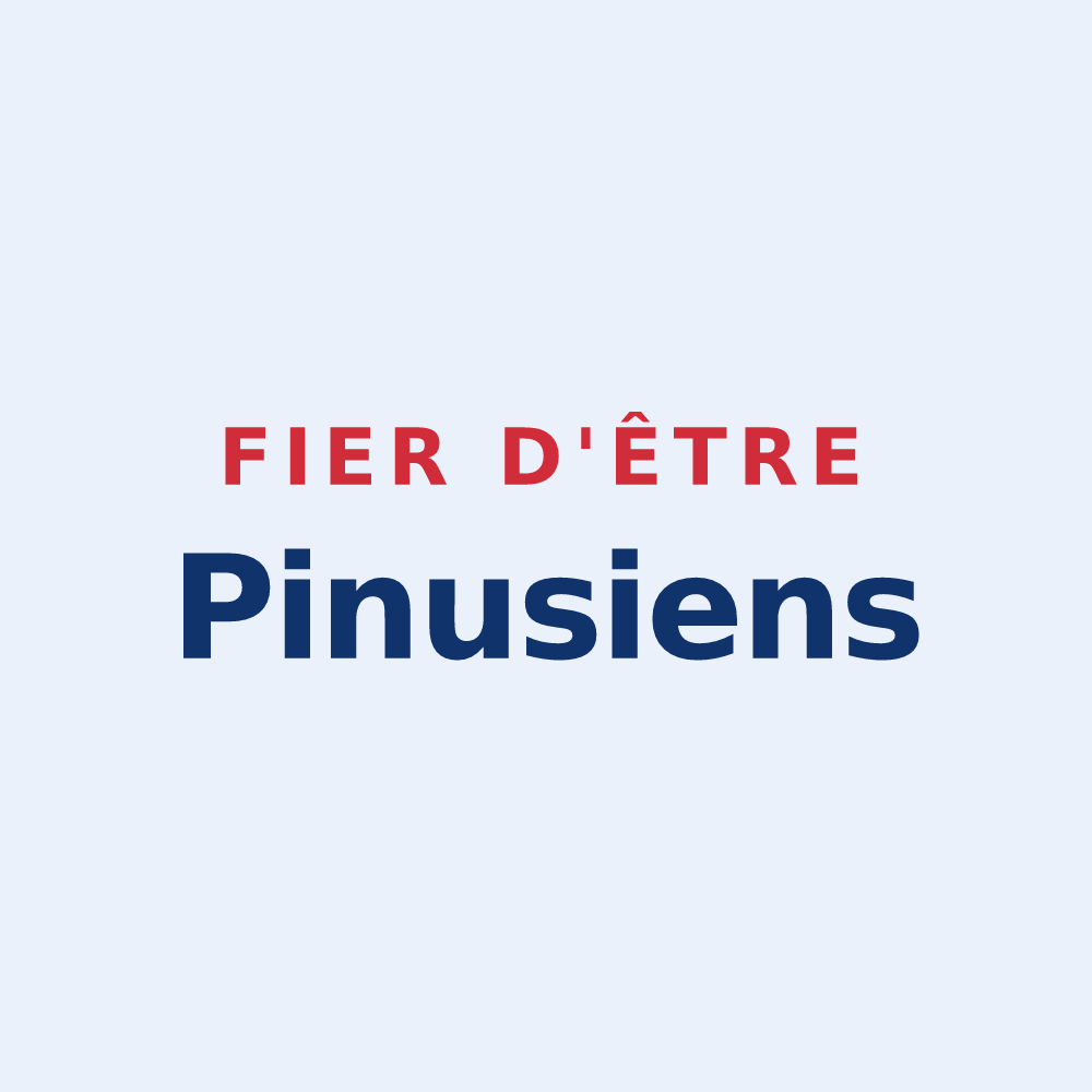 Sticker « Fier d'être Pinusiens » — design pour Les Pins