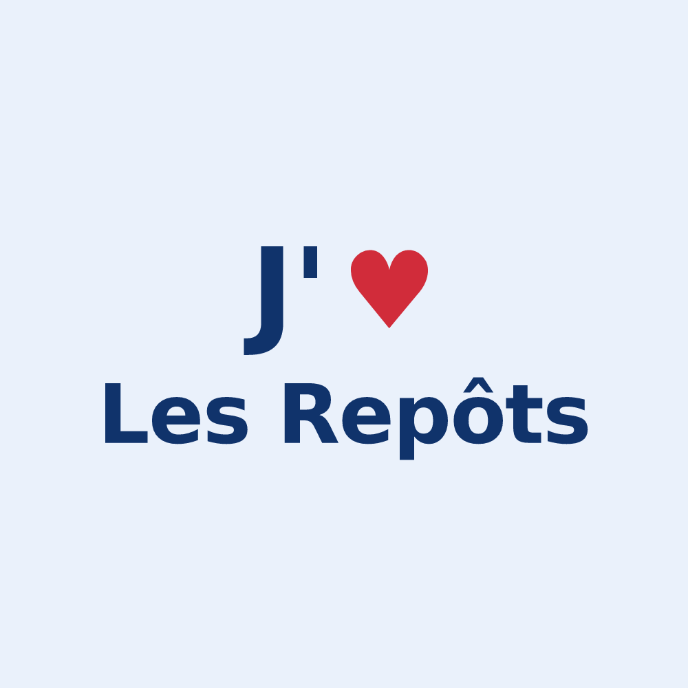 Sticker personnalisé Les Repôts — design J'aime Les Repôts