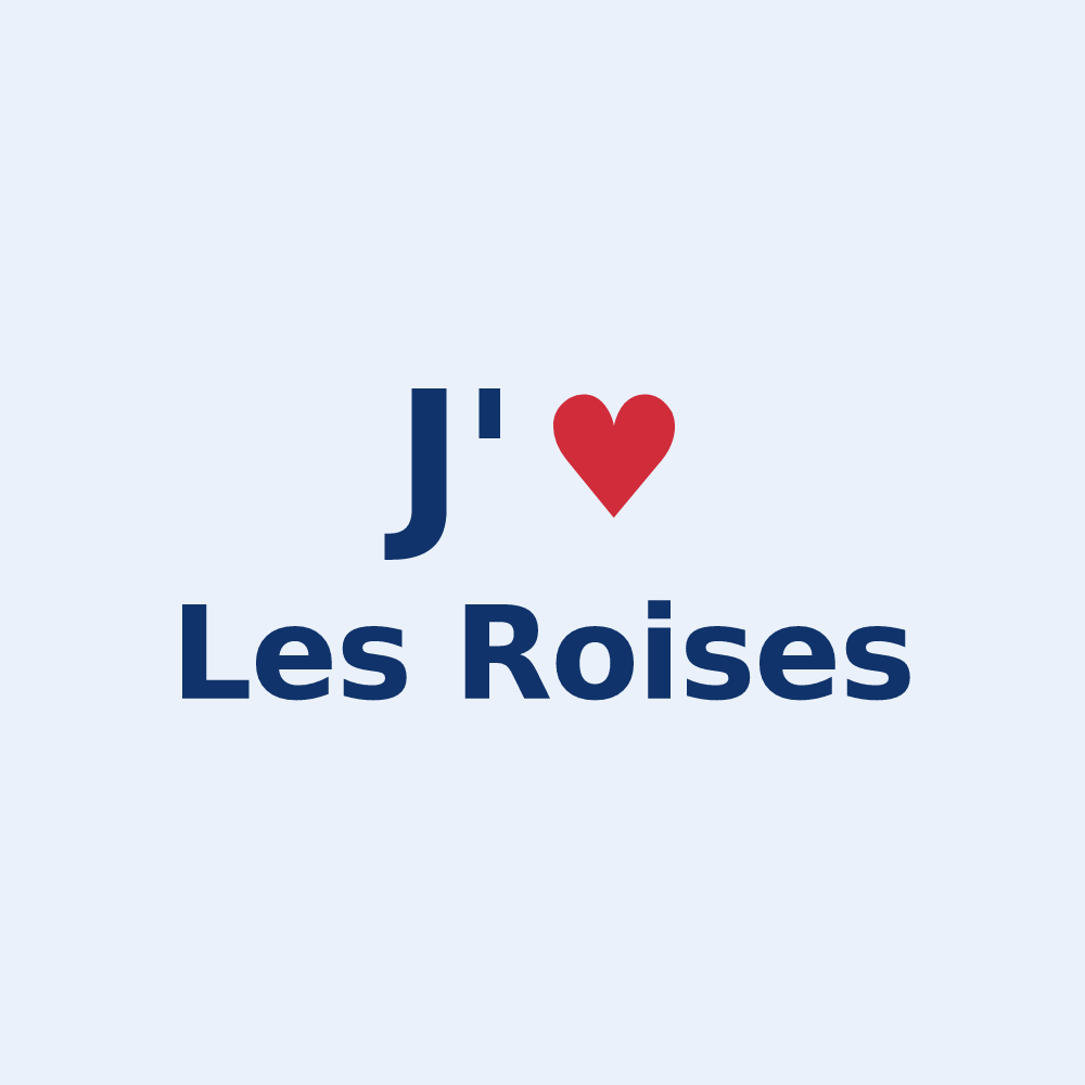 Sticker personnalisé Les Roises — design J'aime Les Roises