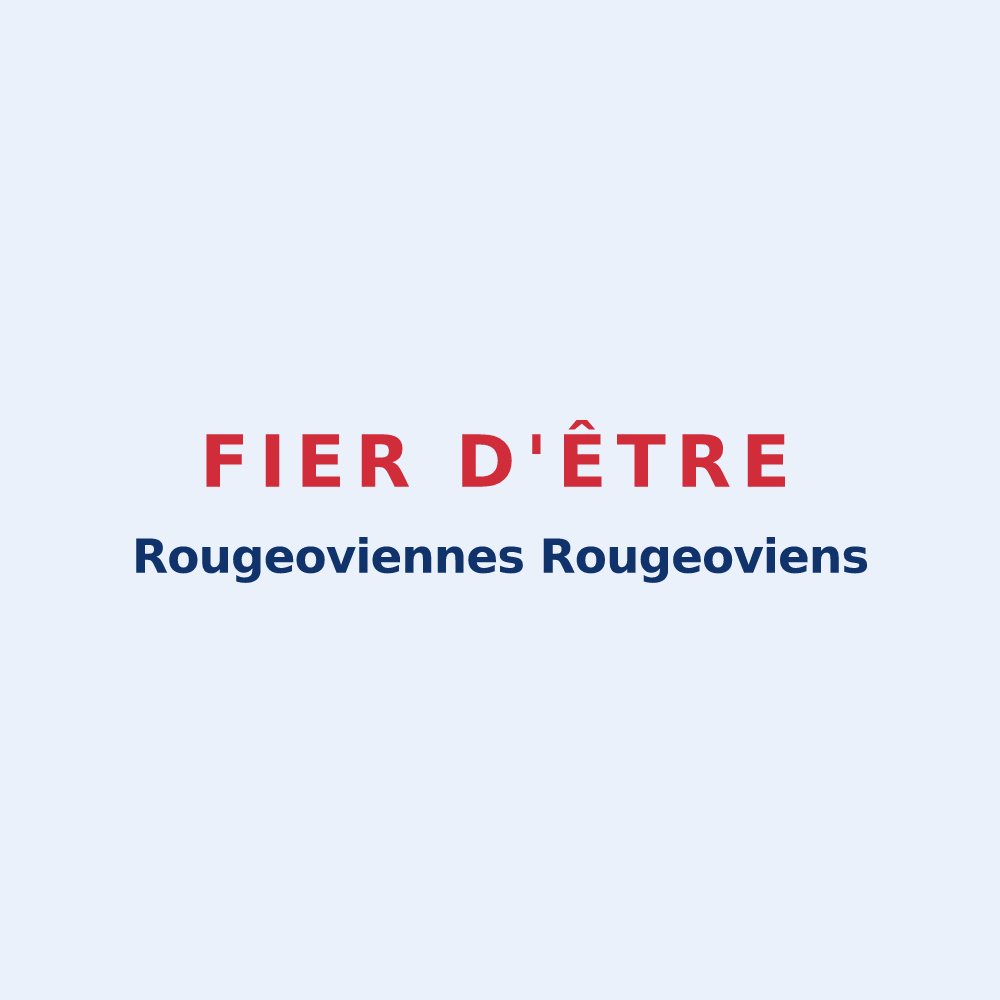 Sticker « Fier d'être Rougeoviennes Rougeoviens » — design pour Les Rouges-Eaux