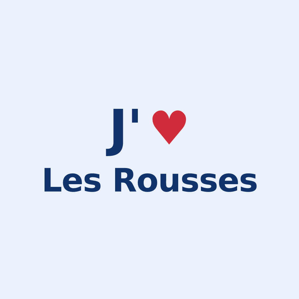 Sticker personnalisé Les Rousses — design J'aime Les Rousses