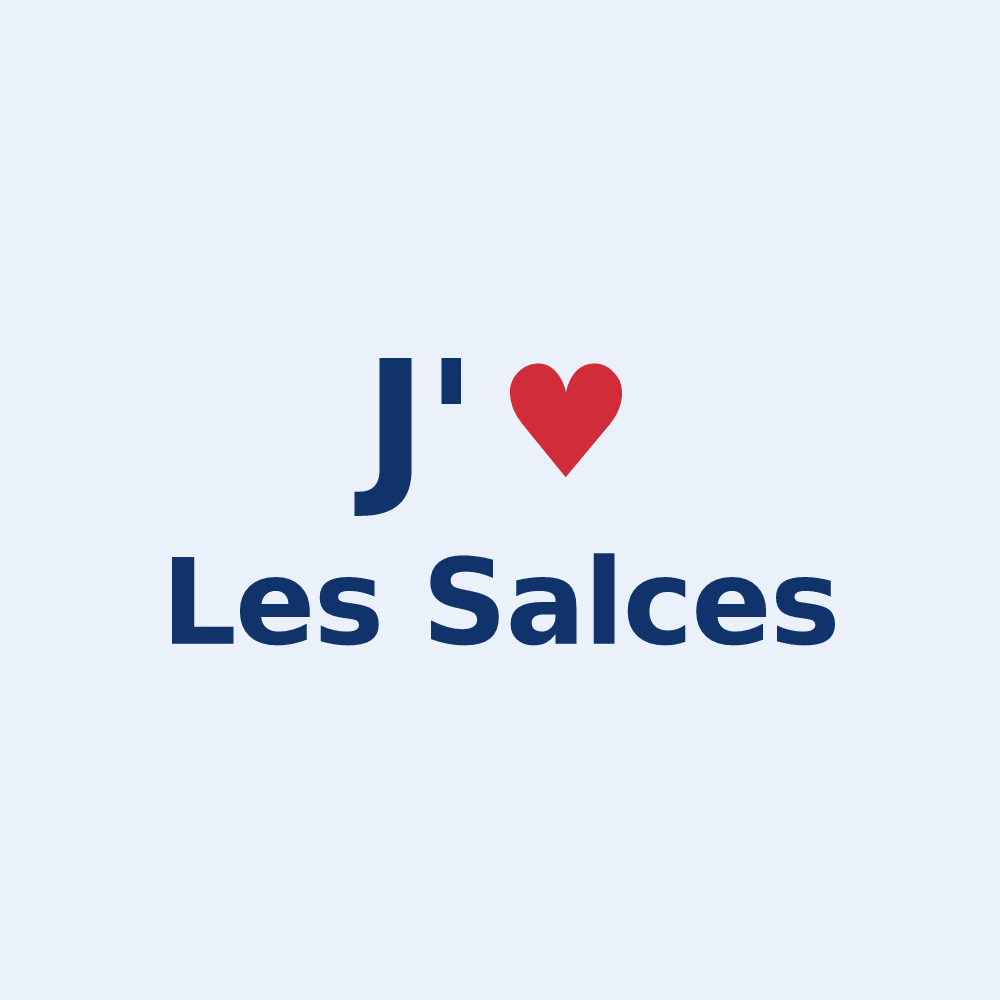 Sticker personnalisé Les Salces — design J'aime Les Salces