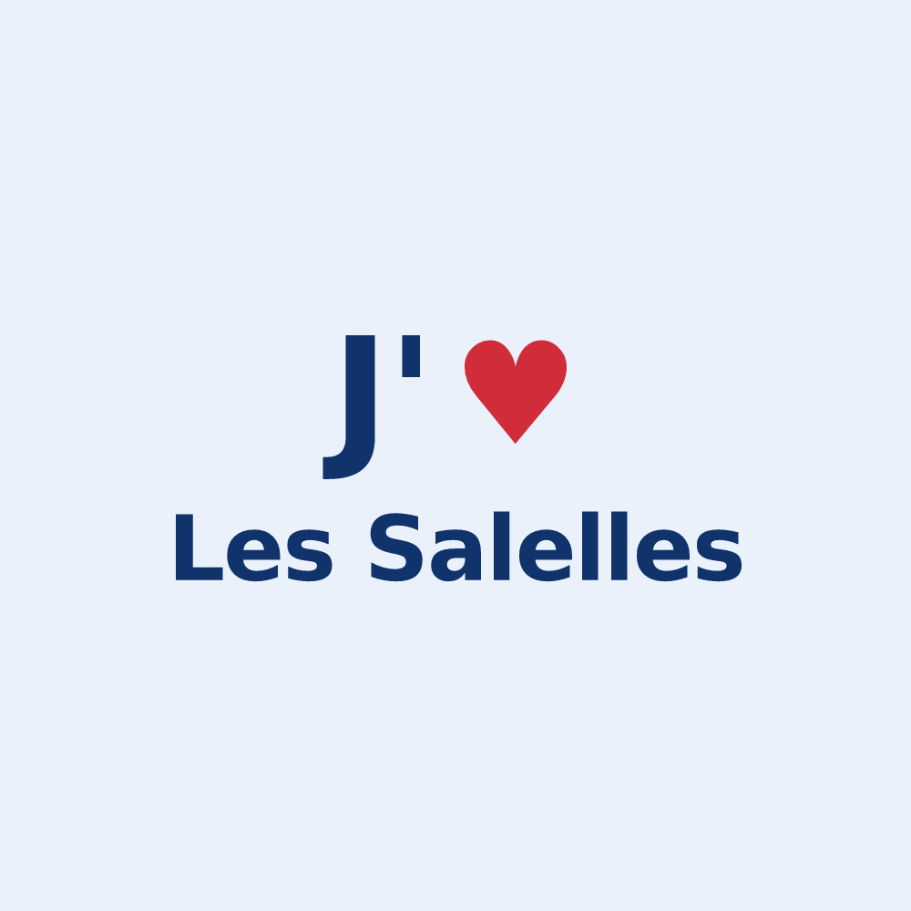 Sticker personnalisé Les Salelles — design J'aime Les Salelles