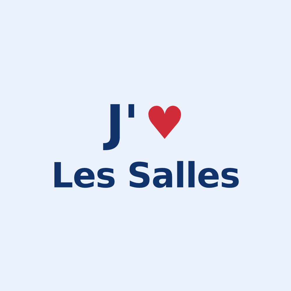 Sticker personnalisé Les Salles — design J'aime Les Salles