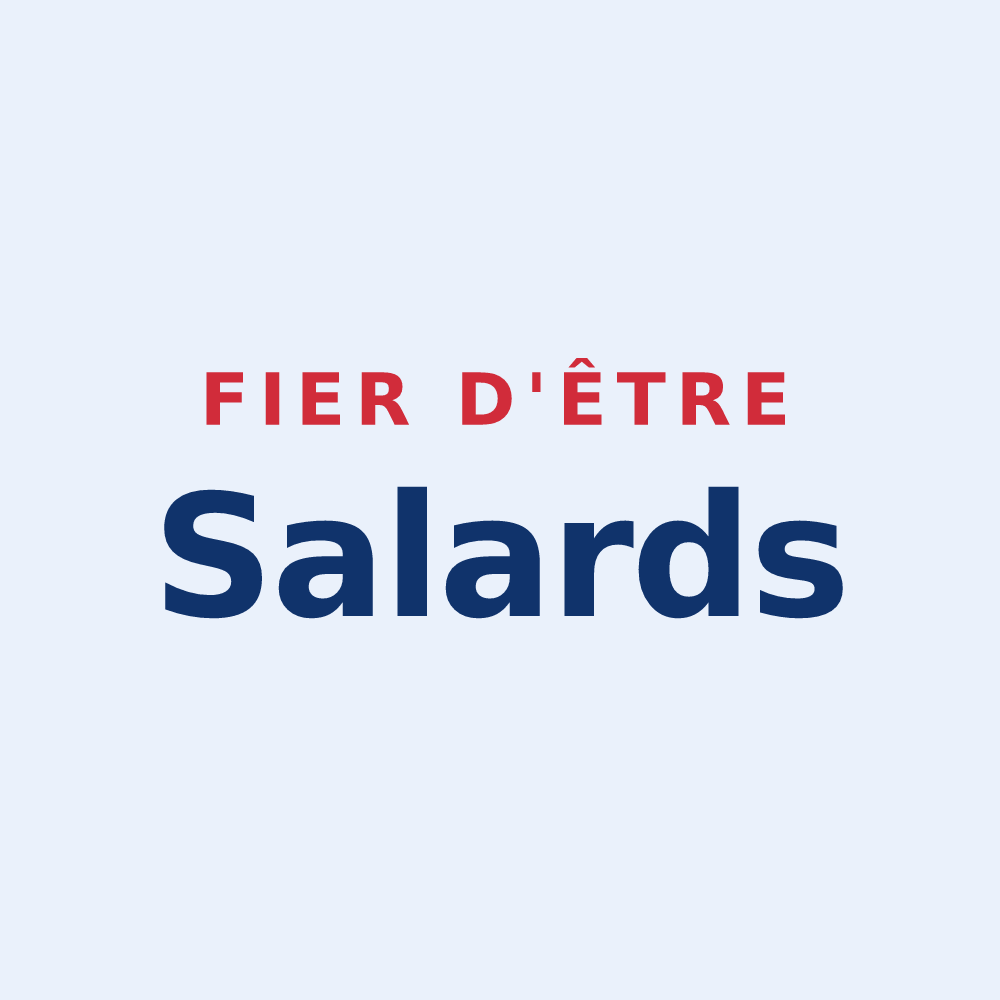 Sticker « Fier d'être Salards » — design pour Les Salles