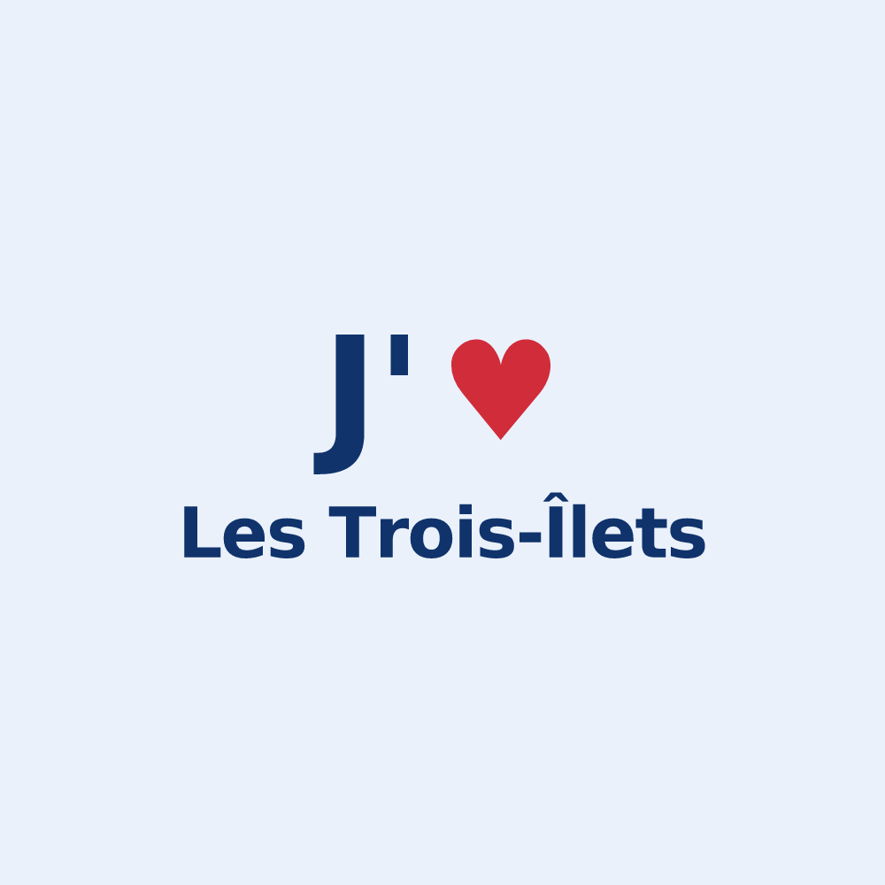 Sticker personnalisé Les Trois-Îlets — design J'aime Les Trois-Îlets