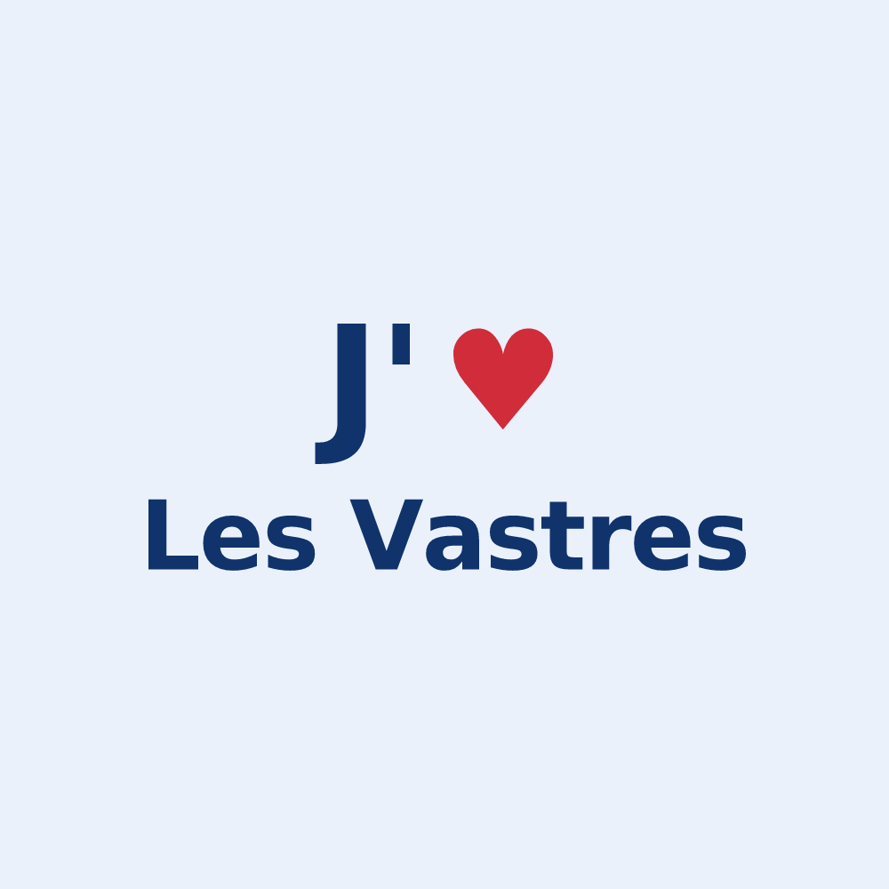 Sticker personnalisé Les Vastres — design J'aime Les Vastres