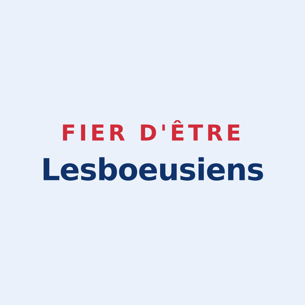 Sticker « Fier d'être Lesboeusiens » — design pour Lesbœufs