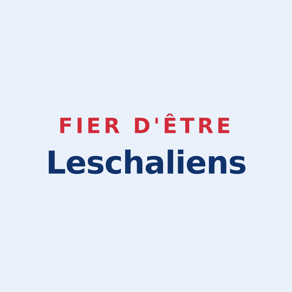 Sticker « Fier d'être Leschaliens » — design pour Leschaux