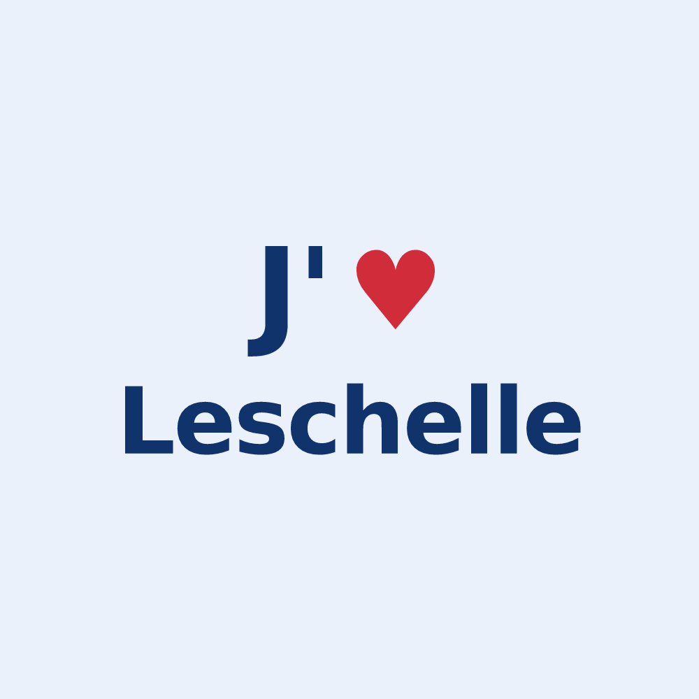 Sticker personnalisé Leschelle — design J'aime Leschelle