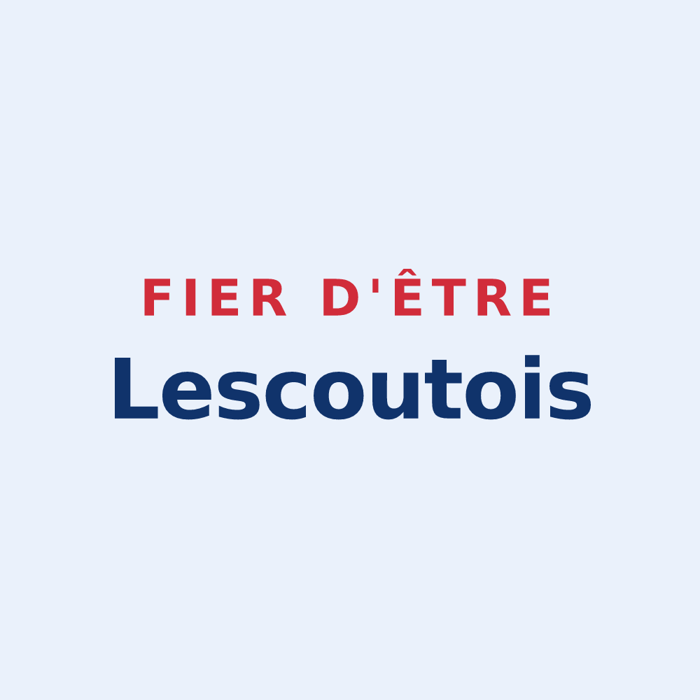 Sticker « Fier d'être Lescoutois » — design pour Lescout