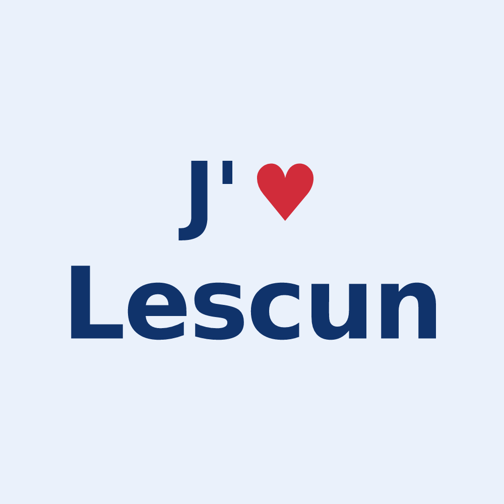 Sticker personnalisé Lescun — design « J'aime Lescun » imprimé sur le sticker