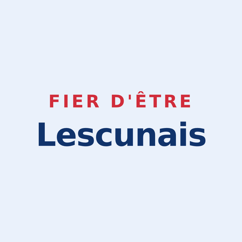 Sticker « Fier d'être Lescunais » — design pour Lescuns