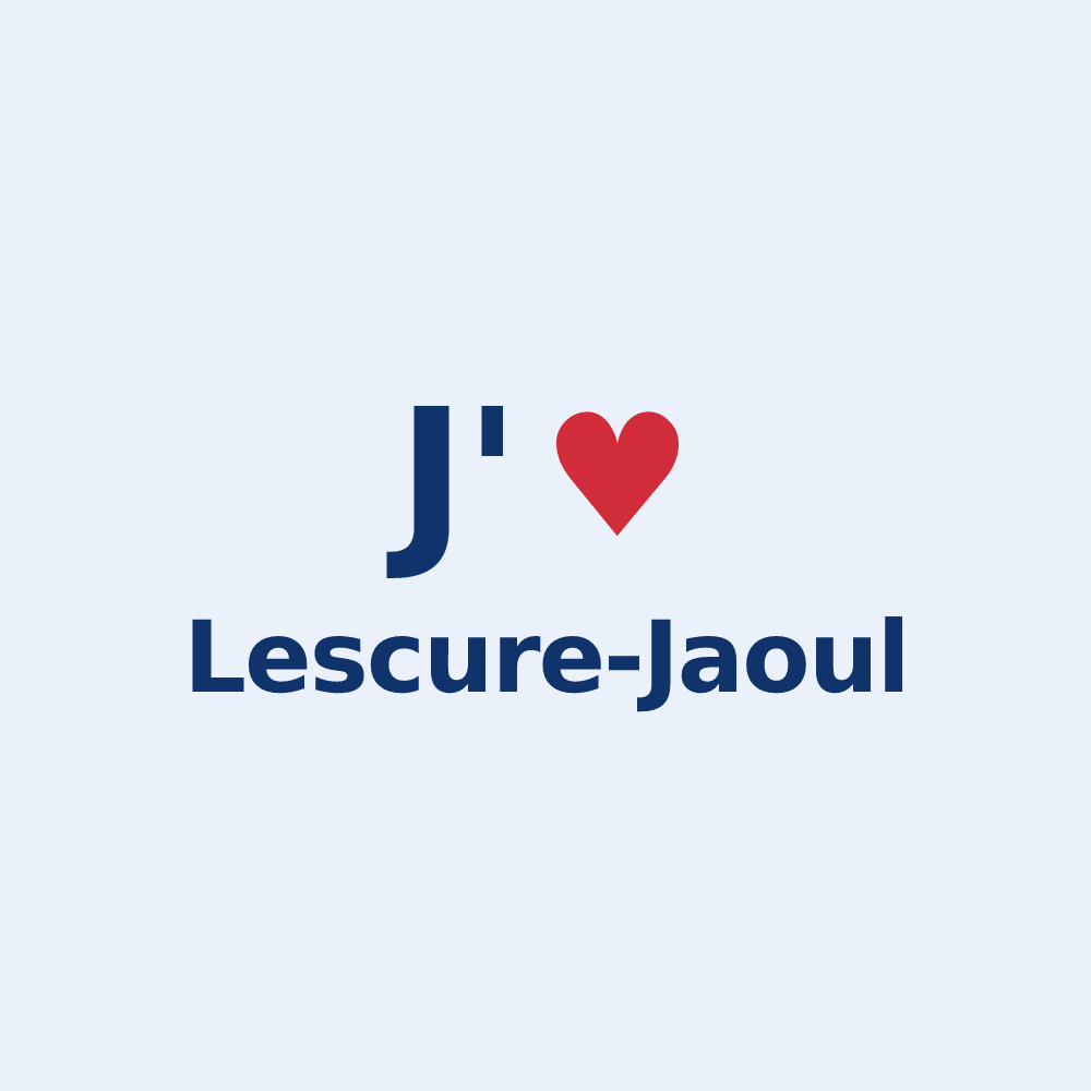 Sticker personnalisé Lescure-Jaoul — design J'aime Lescure-Jaoul