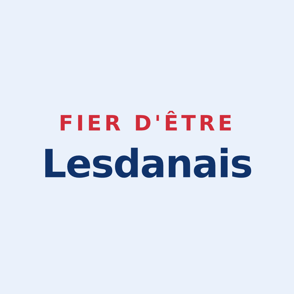 Sticker « Fier d'être Lesdanais » — design pour Lesdain
