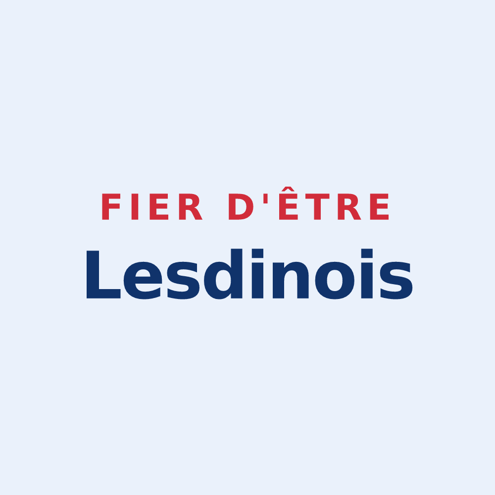 Sticker « Fier d'être Lesdinois » — design pour Lesdins