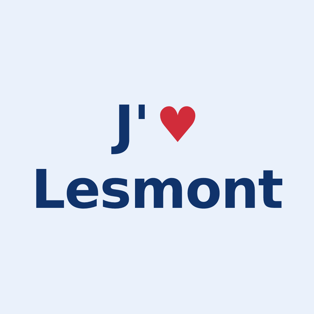 Sticker personnalisé Lesmont — design J'aime Lesmont