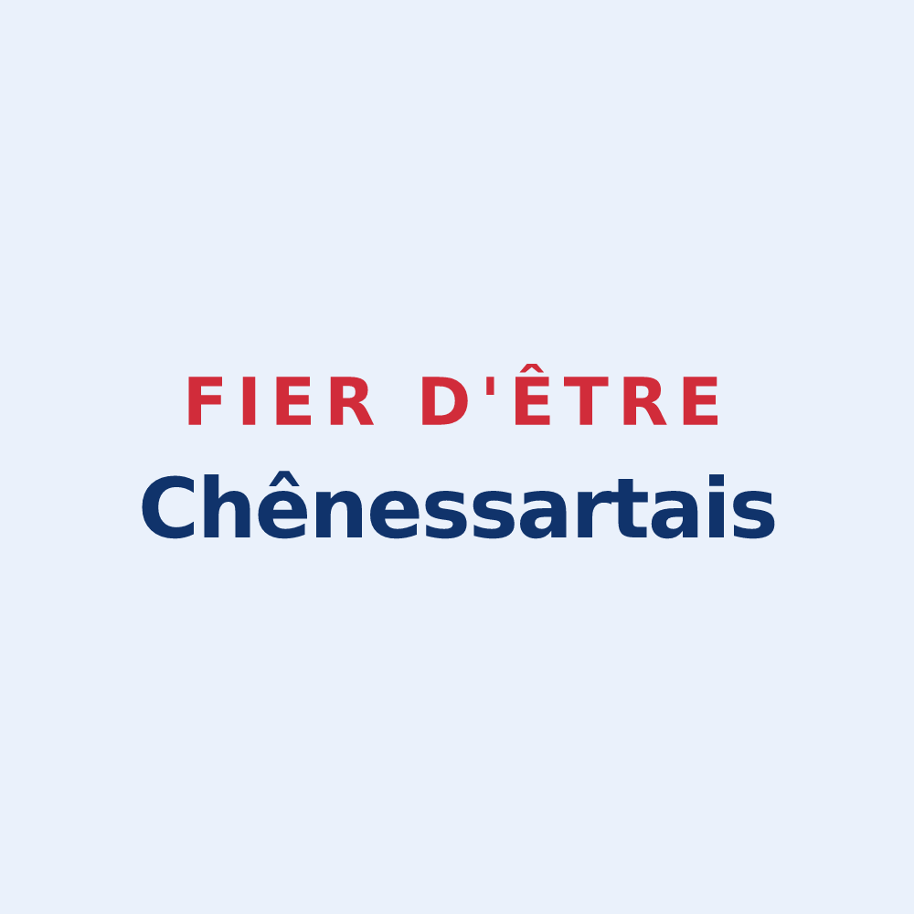 Sticker « Fier d'être Chênessartais » — design pour Lessard-et-le-Chêne