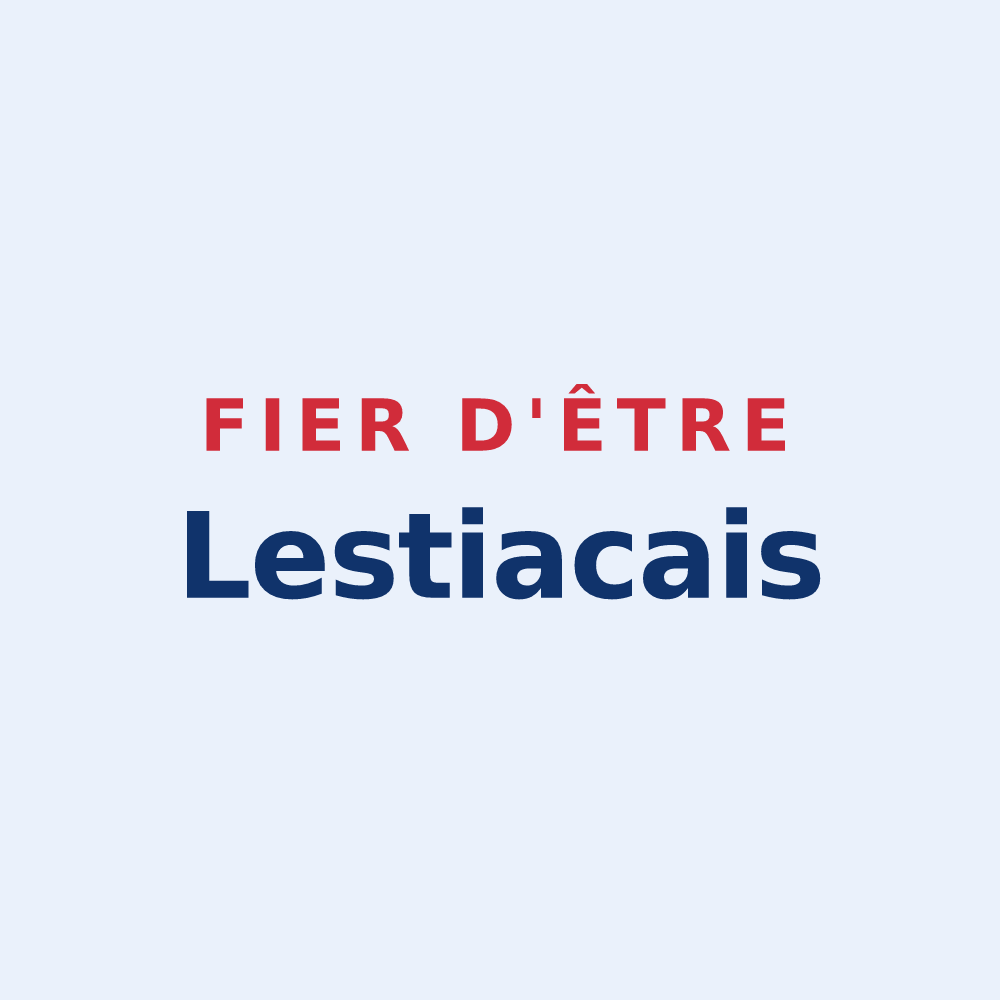 Sticker « Fier d'être Lestiacais » — design pour Lestiac-sur-Garonne