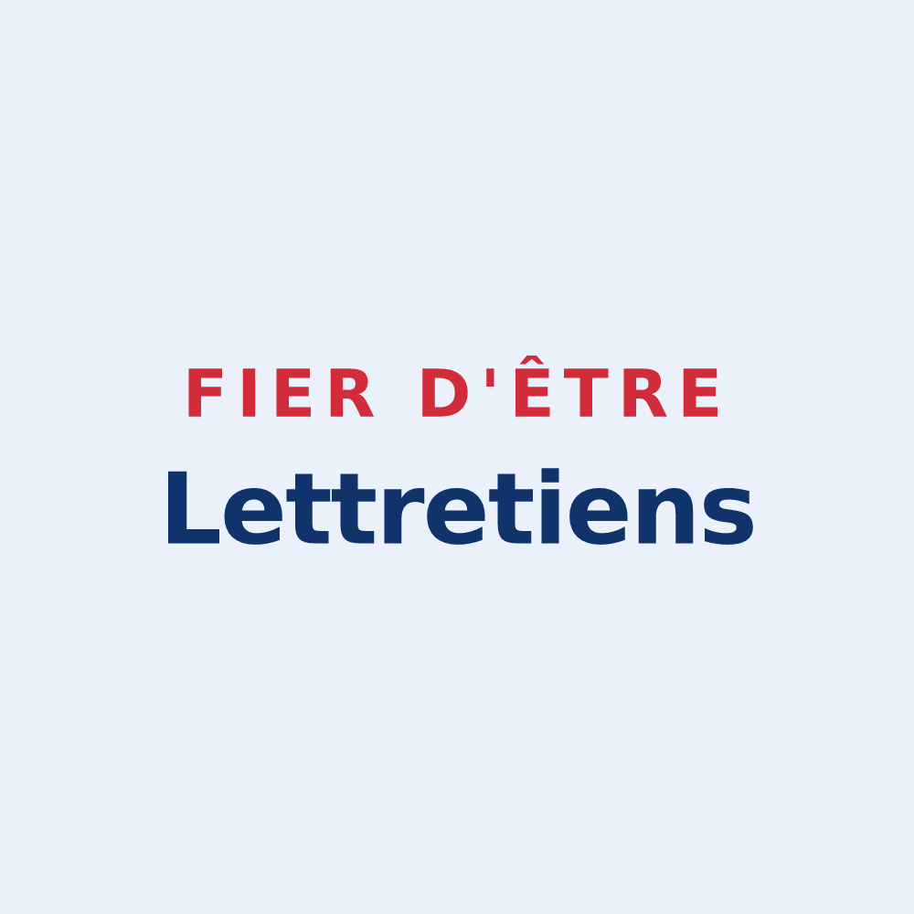 Sticker « Fier d'être Lettretiens » — design pour Lettret