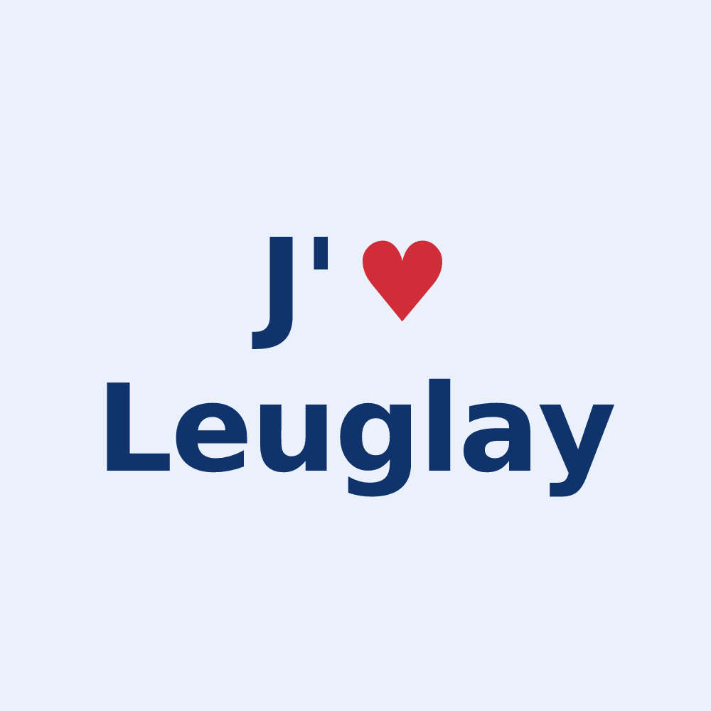 Sticker personnalisé Leuglay — design J'aime Leuglay