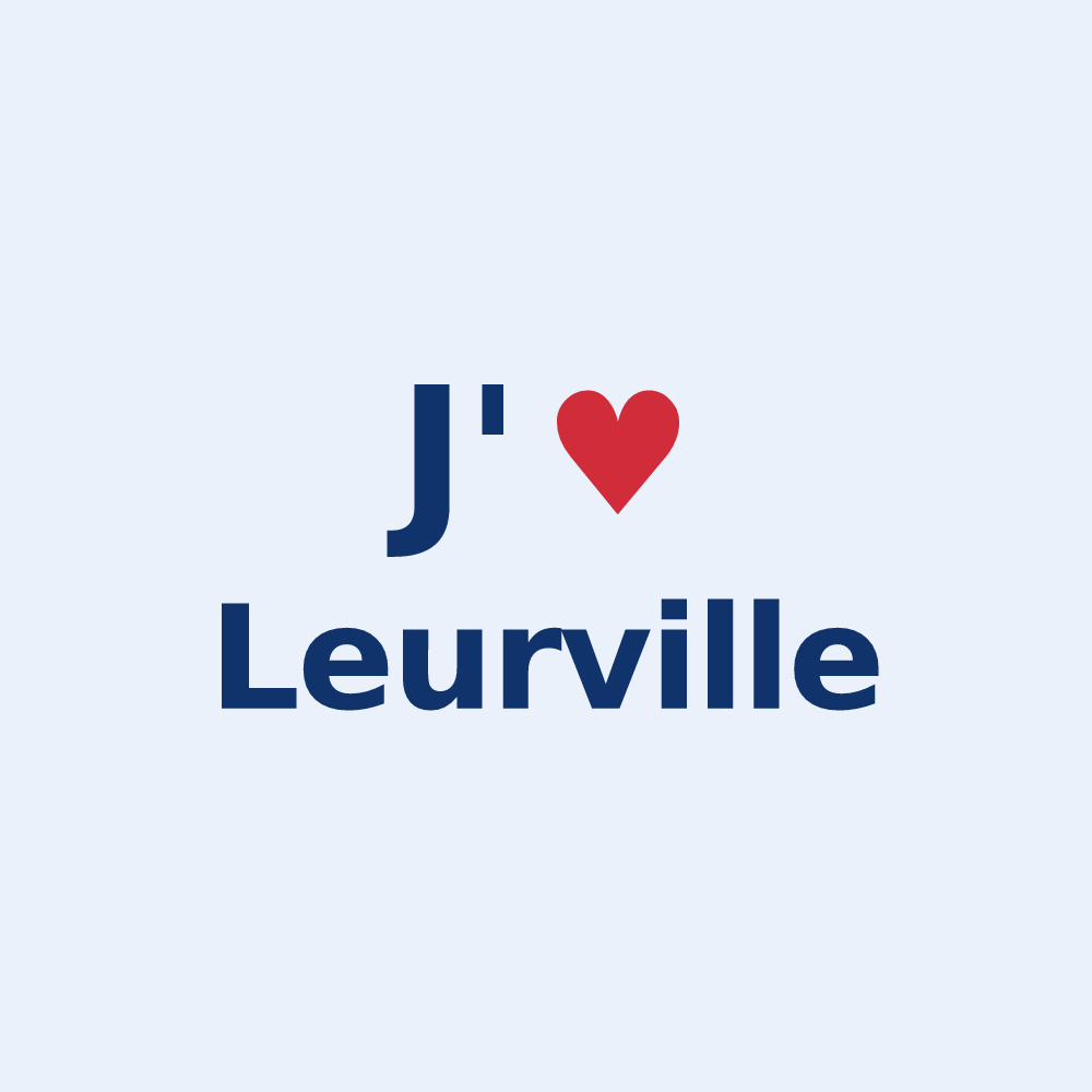 Sticker personnalisé Leurville — design J'aime Leurville