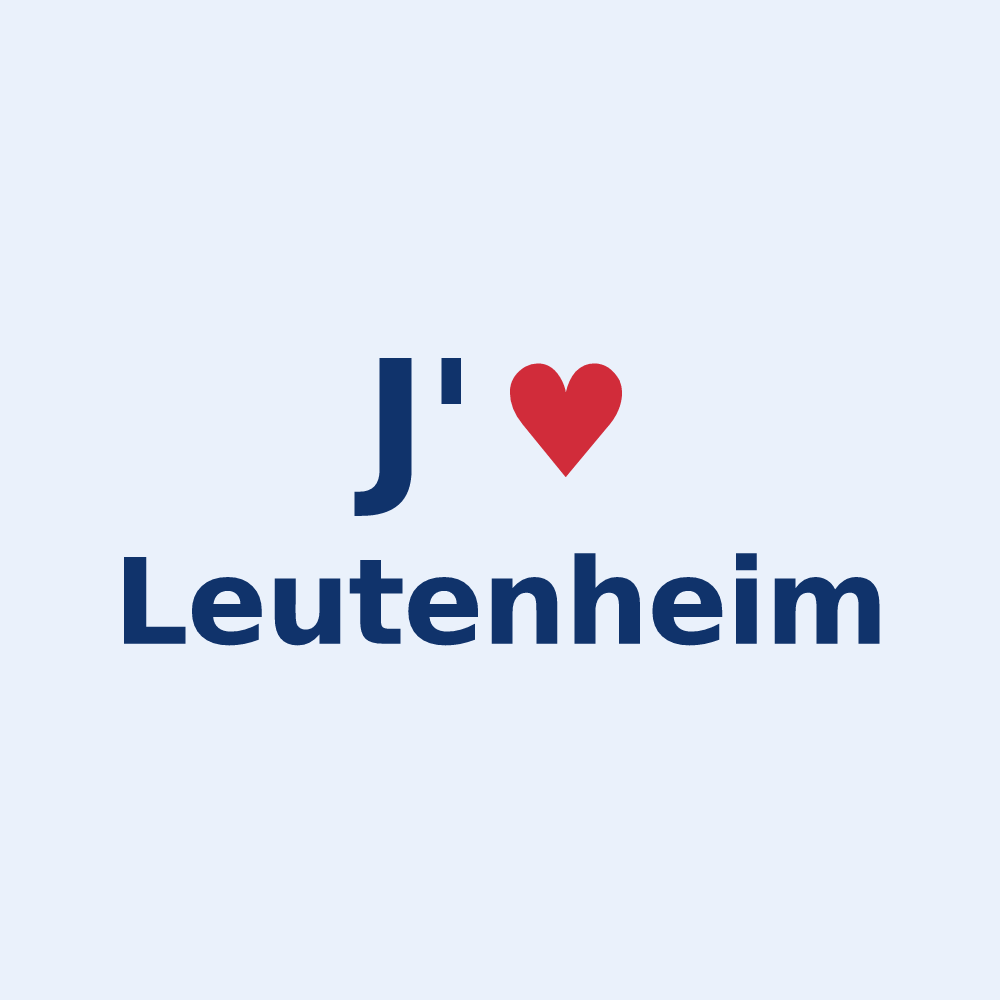 Sticker personnalisé Leutenheim — design J'aime Leutenheim