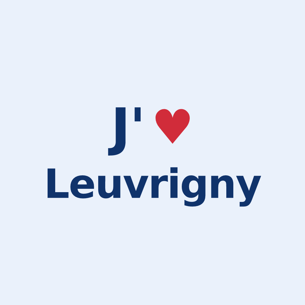 Sticker personnalisé Leuvrigny — design J'aime Leuvrigny